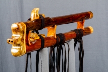 Walnut Native American Flute, Minor, Mid G-4, #N27Ja (1)